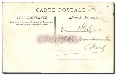 Nîmes — Ogólny widok fontanny — fototypia E. Lacour — Marsylia — nr 181 — Rewers