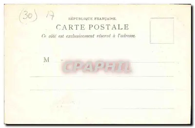 Nîmes — Kanał Fontaine — Dom Uniwersalny & Nowe Galerie, nr 11 — Rewers