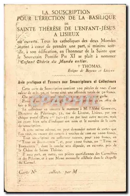 Vaticano — Nossa Senhora de Lourdes e o Menino-Jesus — editor não visível, n° de série 20 — Verso