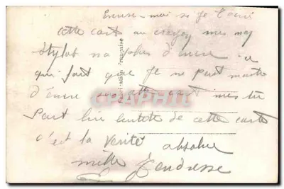 Romantyczna miłość — objęcie pary, poetyczny tekst — REX 1853 — Rewers