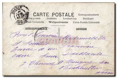 Coppel in een bloemrijke omgeving — uitgever ARS, Parijs, n°48 — Achterkant