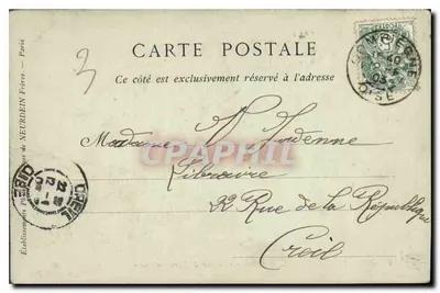 Zamek w Compiègne — Pokój Sypialny Marie-Antoinette — Collections ND Phot — Rewers