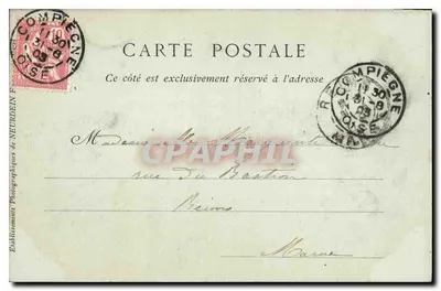 Compiègne — Urząd Miasta — Kolekcje ND Phot — Rewers