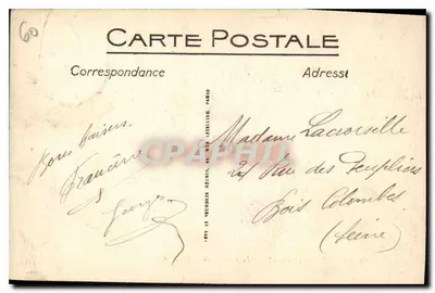 Zamek w Chantilly — Châtelet i Kaplica — LL. — Rewers