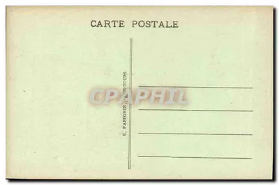 Zamek CHANTILLY — Schody honorowe i wejście — E. Papeghin, Paryż-Tours — Rewers