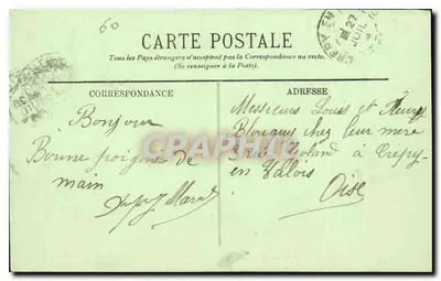 Chantilly — Zamek (fasada wschodnia) — LL, nr 132 — Rewers