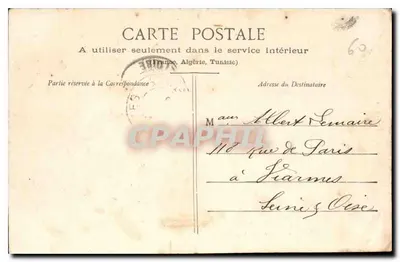 Zamek Pierrefonds — Widok z Drogi do Compiègne — G. Duclos & Pierrefonds — Rewers