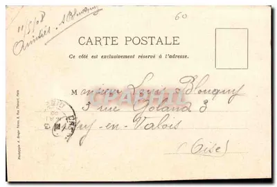 Zamek Pierrefonds — Sala Preux — wydawca A. Bréger, Paryż — Rewers