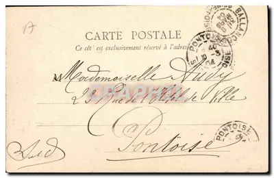 Castelo de Chantilly — Sala Théophile — B. F. Paris — Verso