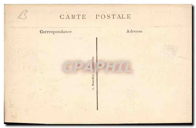 Chantilly — Wielkie Stajnie — Fronton Manège odkryty — Wydawca: A. Bourdier, Versailles — Rewers
