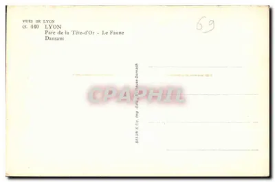 Parque da Tête-d'Or - O Fauno Dançante — VUES DE LYON, Cl. 440 — Verso