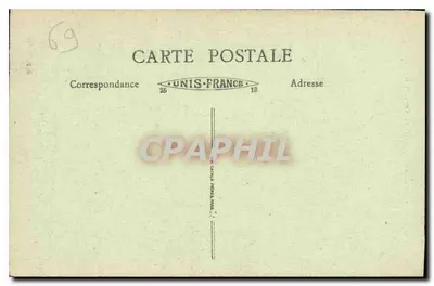 LYON - Monument Carnot, plac i ulica République — wydawca Unis-France, n° 365 — Rewers