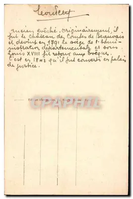 Beauvais — Pałac Sądowy — Harmonies, n°33 — Rewers