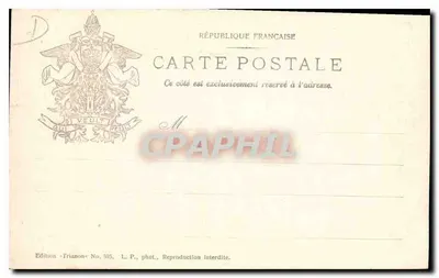 Zamek Pierrefonds — Krypta, Wieża, Schody Główne i Wejście — Wydanie Trianon Nr 395 — Rewers