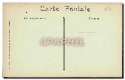 Park Pałacu w Compiègne — Aleja Beau-Monts — ND. Fot. — Rewers