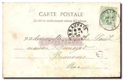 Castillo de Mouchy — Cour d'Honneur — Préot-Bassy, librero, Beauvais — Reverso
