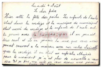 Jonge vrouw met bosje rozen — uitgever Bonne Fère, n° 1055 — Achterkant