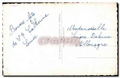 Młoda kobieta uśmiechnięta — różyczki — P.F. 757 — Rewers