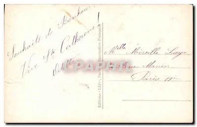 Uśmiechnięta młoda kobieta — portret — Léo Paris 5820 — Rewers