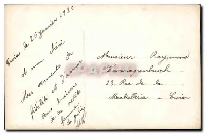 Jovem mulher em vestido florido — fotografia — VLPW Paris 554 — Verso