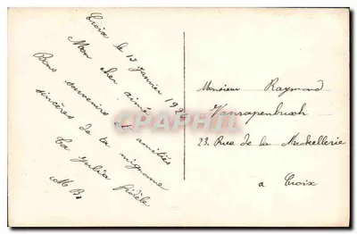 Młoda kobieta w różowej sukni — widok jeziora — WND Paris n°1261 — Rewers