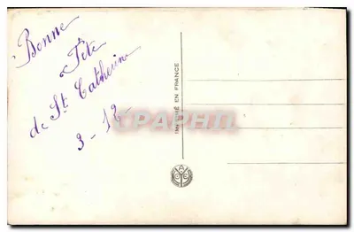 Mulher jovem sorridente — com buquê de flores — editor R.A. NOJER, n° 3629 — Verso