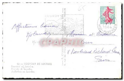 Jaskinia w Lourdes — Najświętsza Maryja Panny z Lourdes — wydawca Van — Rewers