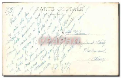 Retrato de una mujer — época 1920 — Tarjeta postal — Reverso