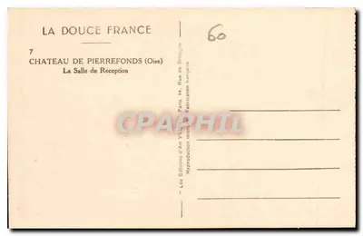 Zamek Pierrefonds (Oise) — Sala Odbioru — Les Éditions d'Art Victor, Paryż — Rewers