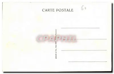 Zamek w Chantilly — Wejście i kaplica — Braun & Cie, Wydawca (Francja) — Rewers