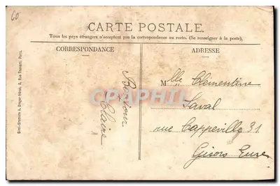 Ermenonville - Kasteel kant Noord — Vignon zoon, uitgever, Senlis — Achterkant