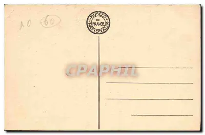 Zamek w Compiègne — sypialnia Królowej — Musées Nationaux — Rewers