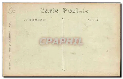 Pałac w Compiègne — Widok na Park z Berceau de l'Empereur — ND. Fot. — Rewers