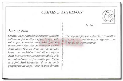 A tentação — Os Nus — Cartas de Outrora — Verso