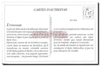 L'Orientale — Ida Rubinstein — PC Paris 1603 — Verso