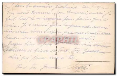 Cachoeira de Garet em Bigorre - Bareges — Bloc frères, Bordeaux — Verso