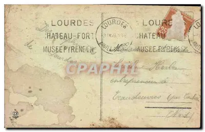 Lourdes — Les Rampes i Bazylika — Wydawca anonimowy, nr 822 — Rewers