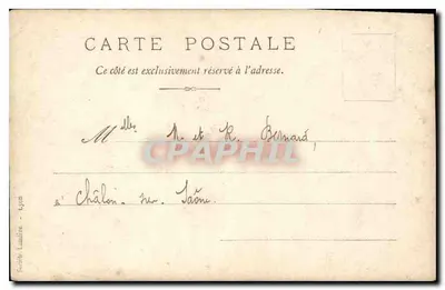 Retrato de homem — assinatura de Louis Timoury — Lyon, 1902 — Verso