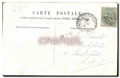 Lyon — Hotel de Ville — Graphphil — Verso
