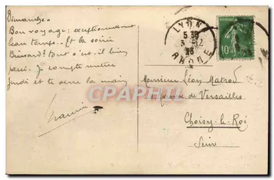 LYON - Plaza Bellecour y Iglesia de la Caridad - E.R. — Reverso