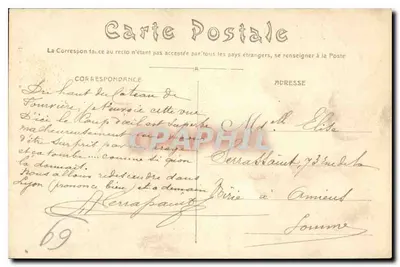 Lyon — Fourvière. Absydę i Wieżę — C. Pailler, wyd. Lyon, nr 9 — Rewers