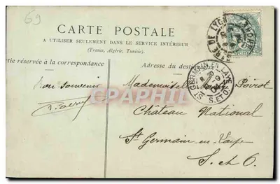 LYON — Ansicht von Serin und Vaise, aufgenommen vom Restaurant Gay — Collections ND Phot — Rückseite