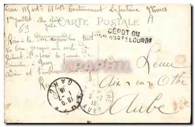 Lyon — Statua Louisa XIV, plac Bellecour — Rewers