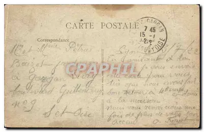 Lyon - Colline de Fourvière, vue de la Croix-Rousse — B. F., PARIS — Achterkant