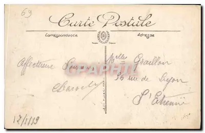 Lyon — Plac Carnot — Widok ogółem — LL. — N° 498 — Rewers
