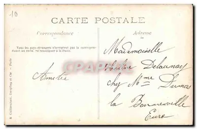 Jovem mulher em traje da época — retrato — R. Gillelentat, Paris, n°16 — Verso