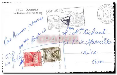 Lourdes — Bazylika i Pic du Jer — Wydawnictwo Edlux — Rewers