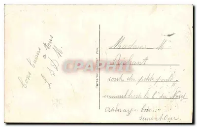 Lourdes — Widok na bazylikę i drogę do Pau — C.G. 10 — Rewers