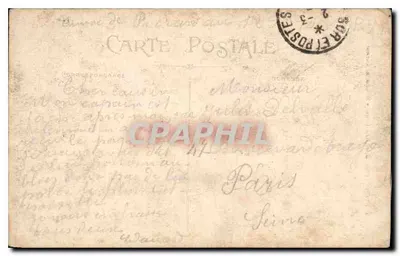 LYON — Place de la République — Monument Carnot — Carrier, wyd., model zarejestrowany — Rewers