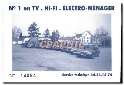 A. BLEUET ÉLECTRO-MÉNAGER — Noyon — Convite — Verso